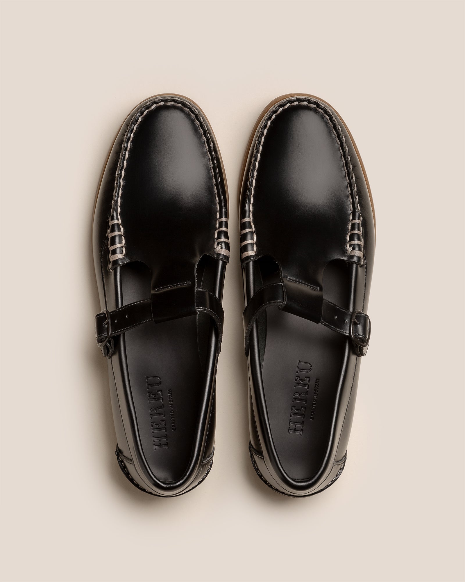 ALBER NAUTIC - T-bar Loafer - Hereu on sale