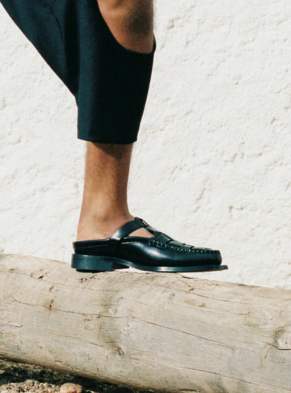 BONELL - Woven T-bar Mule Loafer - Hereu online