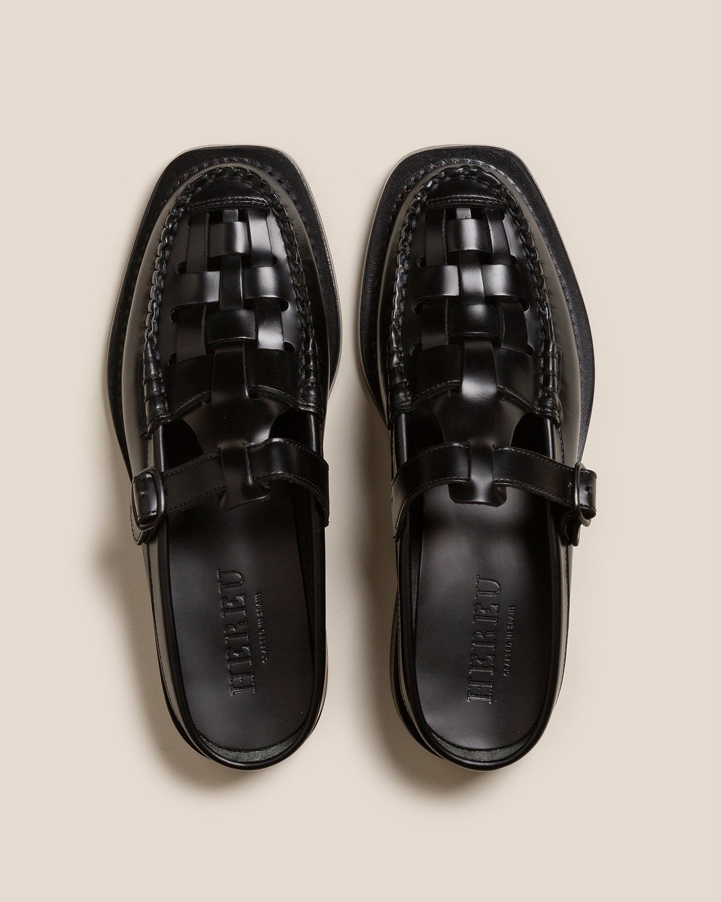 BONELL - Woven T-bar Mule Loafer - Hereu online