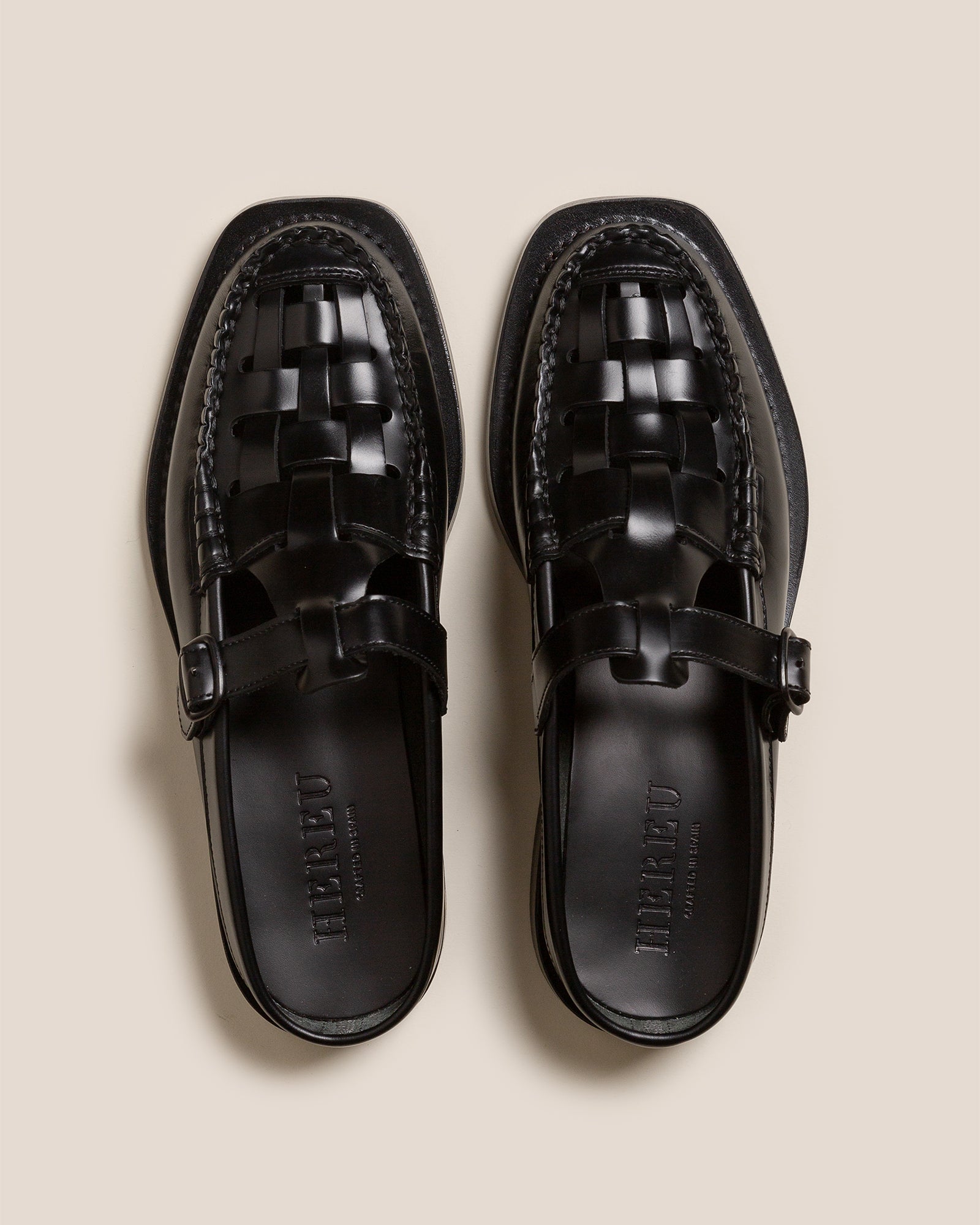 BONELL - Woven T-bar Mule Loafer - Hereu online