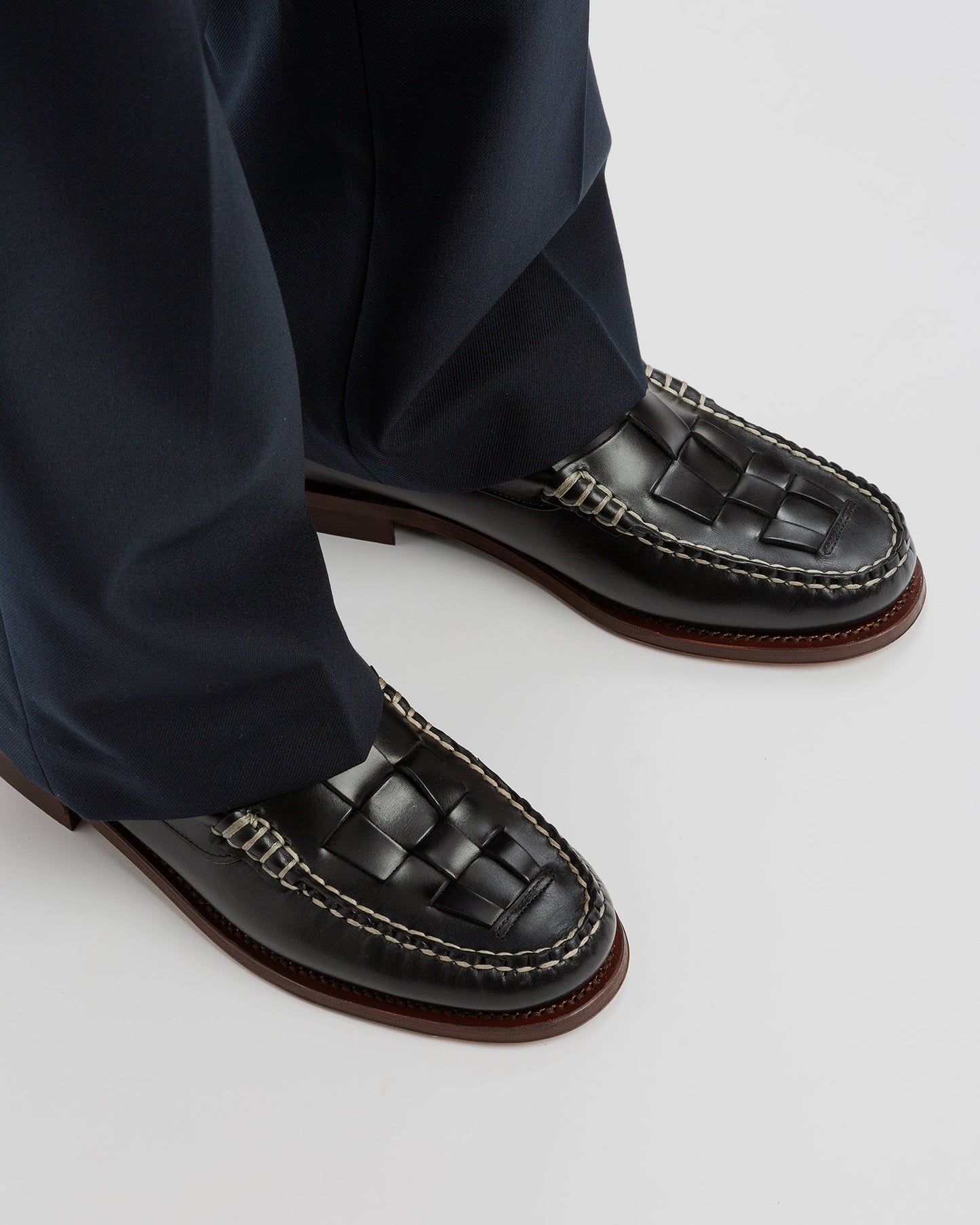 NOMBELA VEG TAN - Interwoven Detail Slip-On Loafer - Hereu US