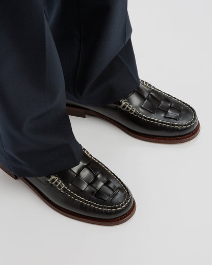 NOMBELA VEG TAN - Interwoven Detail Slip-On Loafer - Hereu US