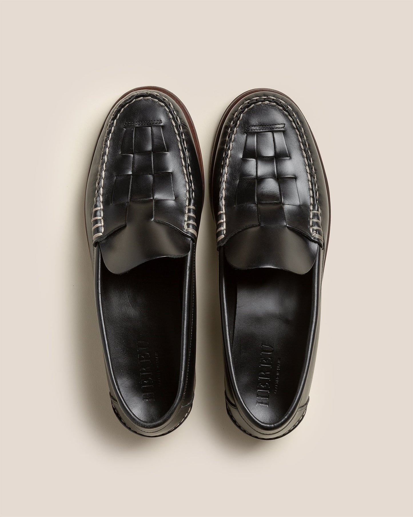 NOMBELA VEG TAN - Interwoven Detail Slip-On Loafer - Hereu US
