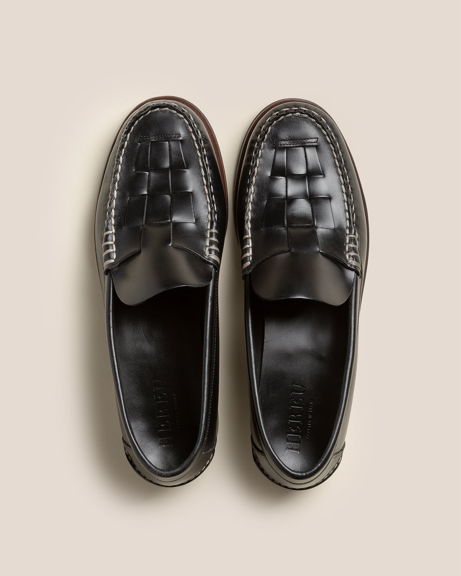NOMBELA VEG TAN - Interwoven Detail Slip-On Loafer - Hereu US
