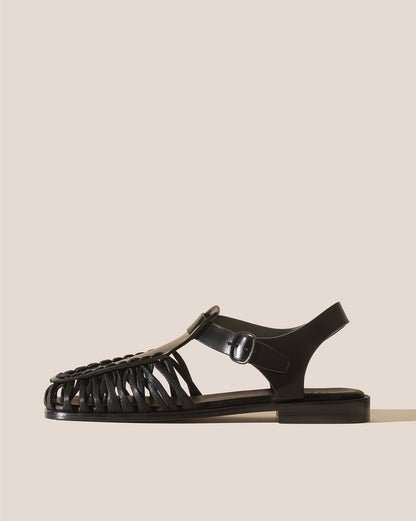 ALARO - Square-Toe T-bar Sandal - Hereu outlet