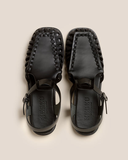 ALARO - Square-Toe T-bar Sandal - Hereu outlet