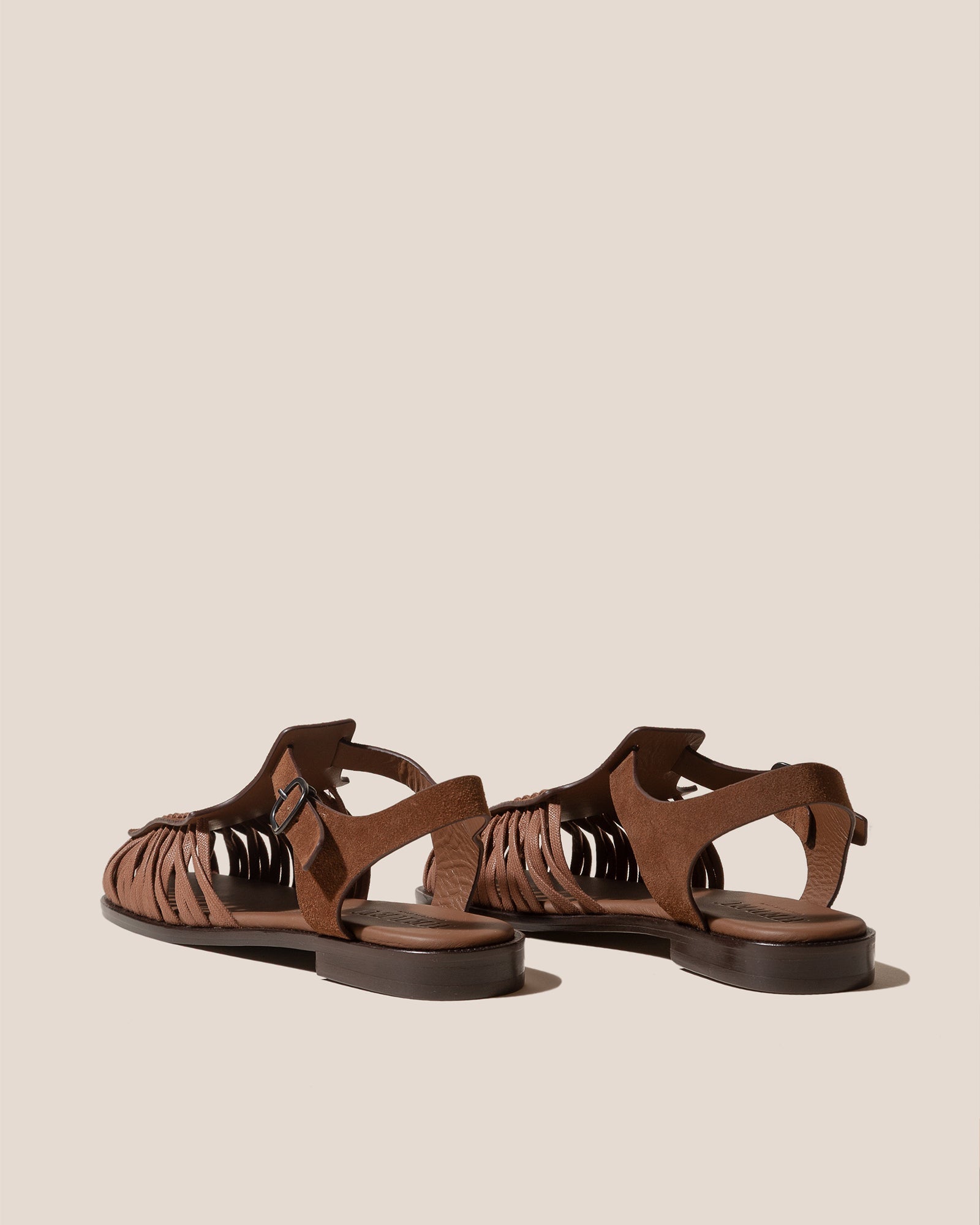 ALARO SUEDE - Square-Toe T-bar Sandal - Hereu on sale