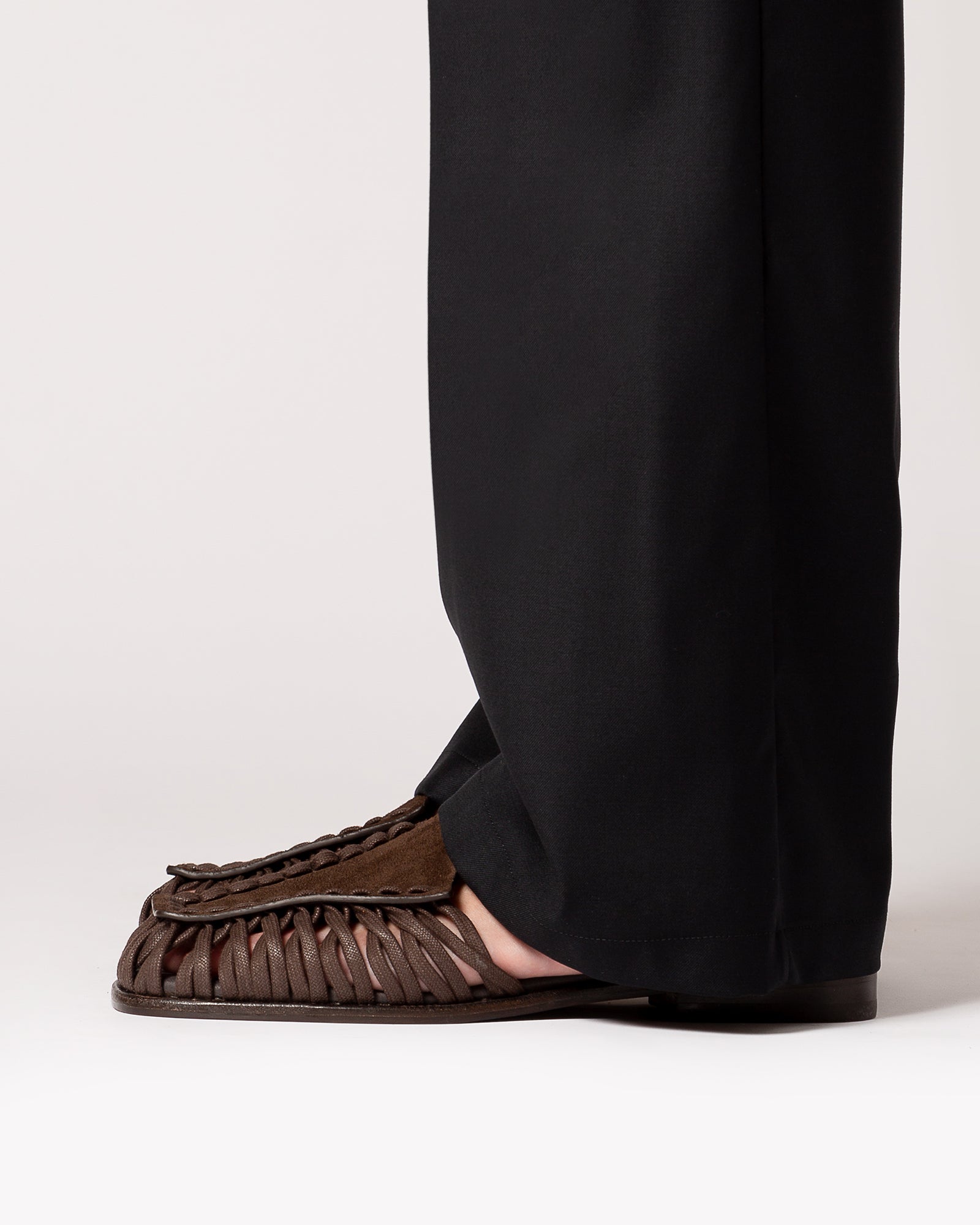 ALARO SUEDE - Square-Toe T-bar Sandal - Hereu on sale