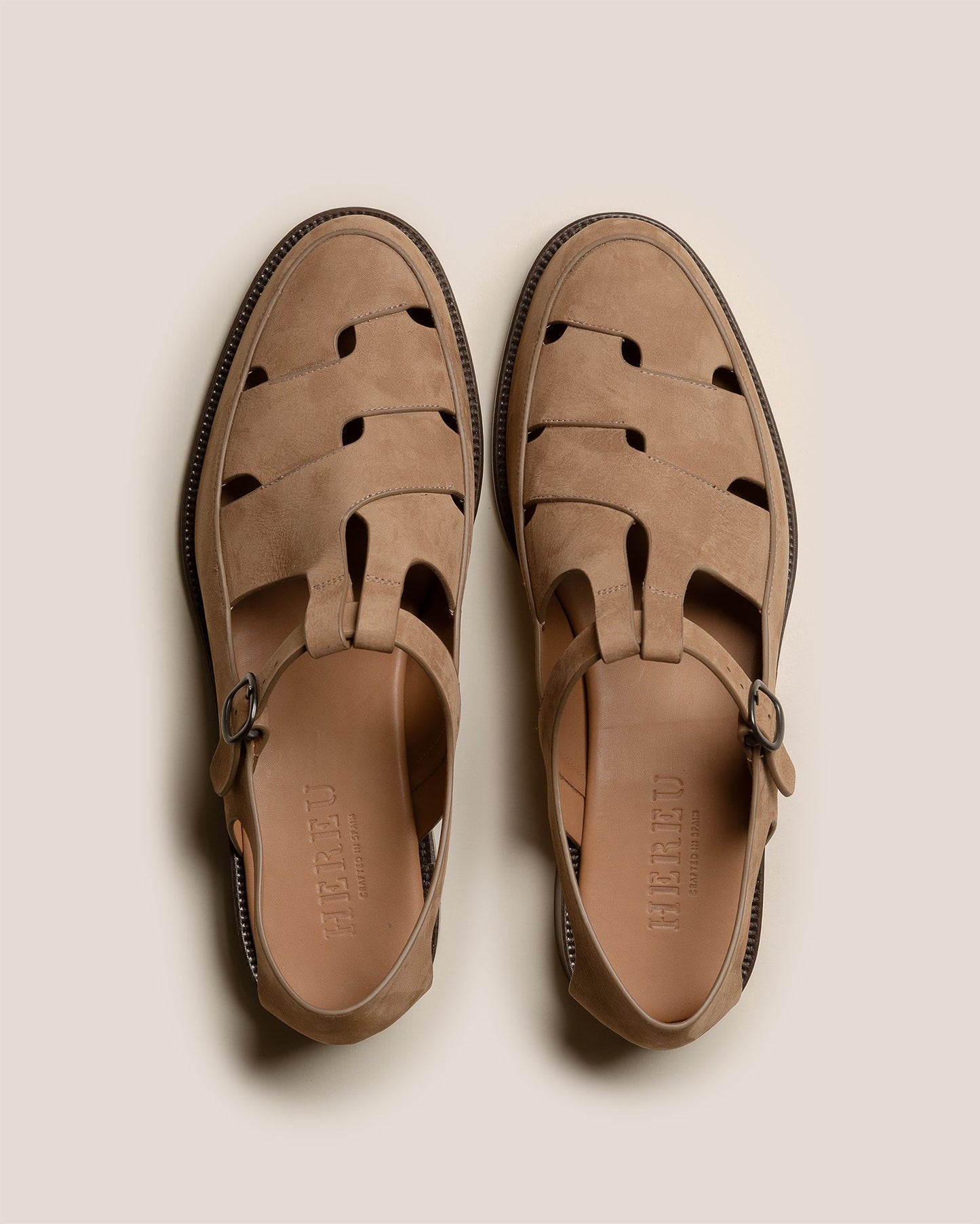 BESSO NUBUCK - Woven T-bar Sandal - Hereu discount