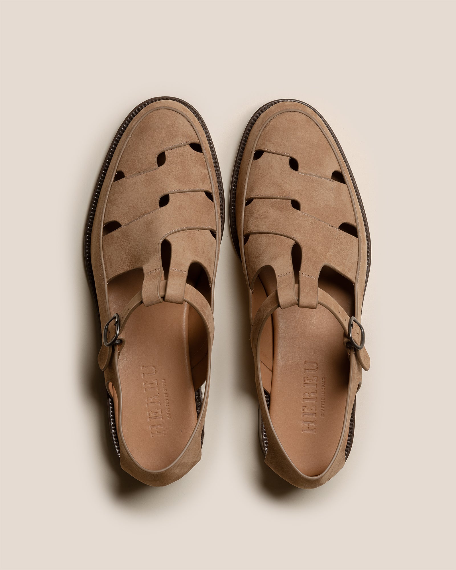 BESSO NUBUCK - Woven T-bar Sandal - Hereu discount