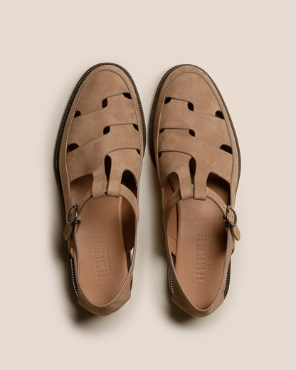 BESSO NUBUCK - Woven T-bar Sandal - Hereu discount
