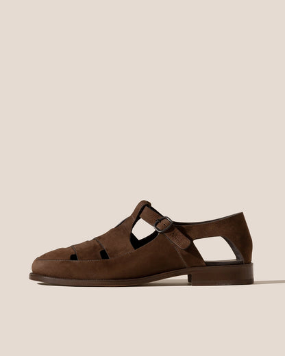 BESSO NUBUCK - Woven T-bar Sandal - Hereu online