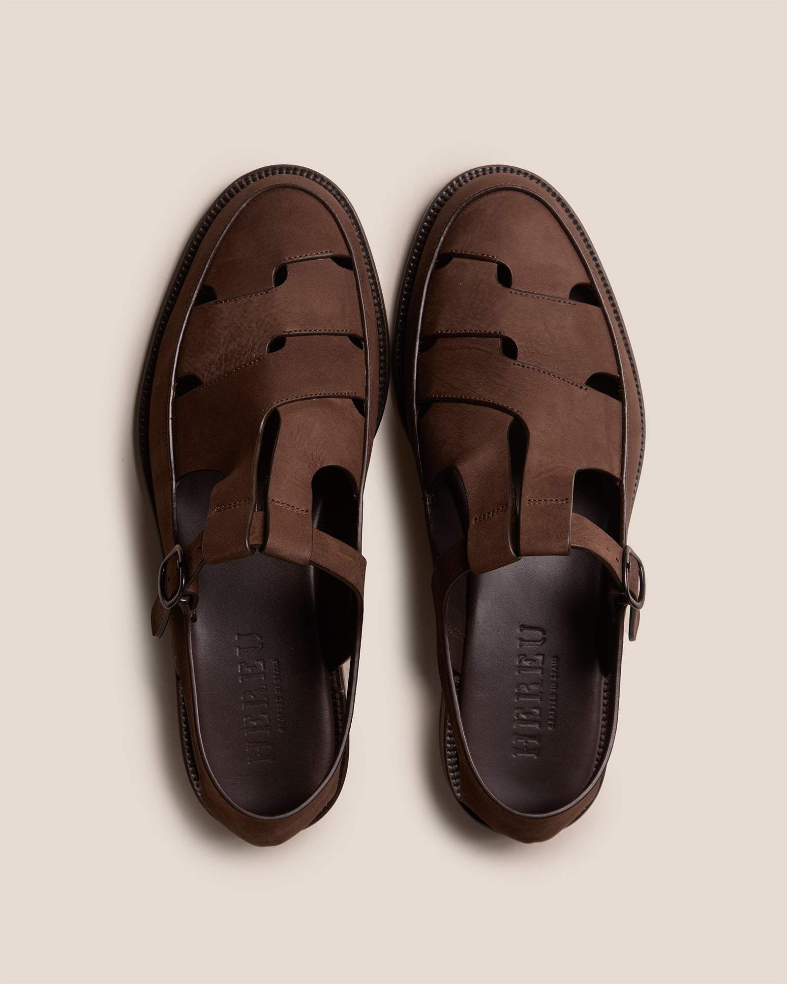 BESSO NUBUCK - Woven T-bar Sandal - Hereu online