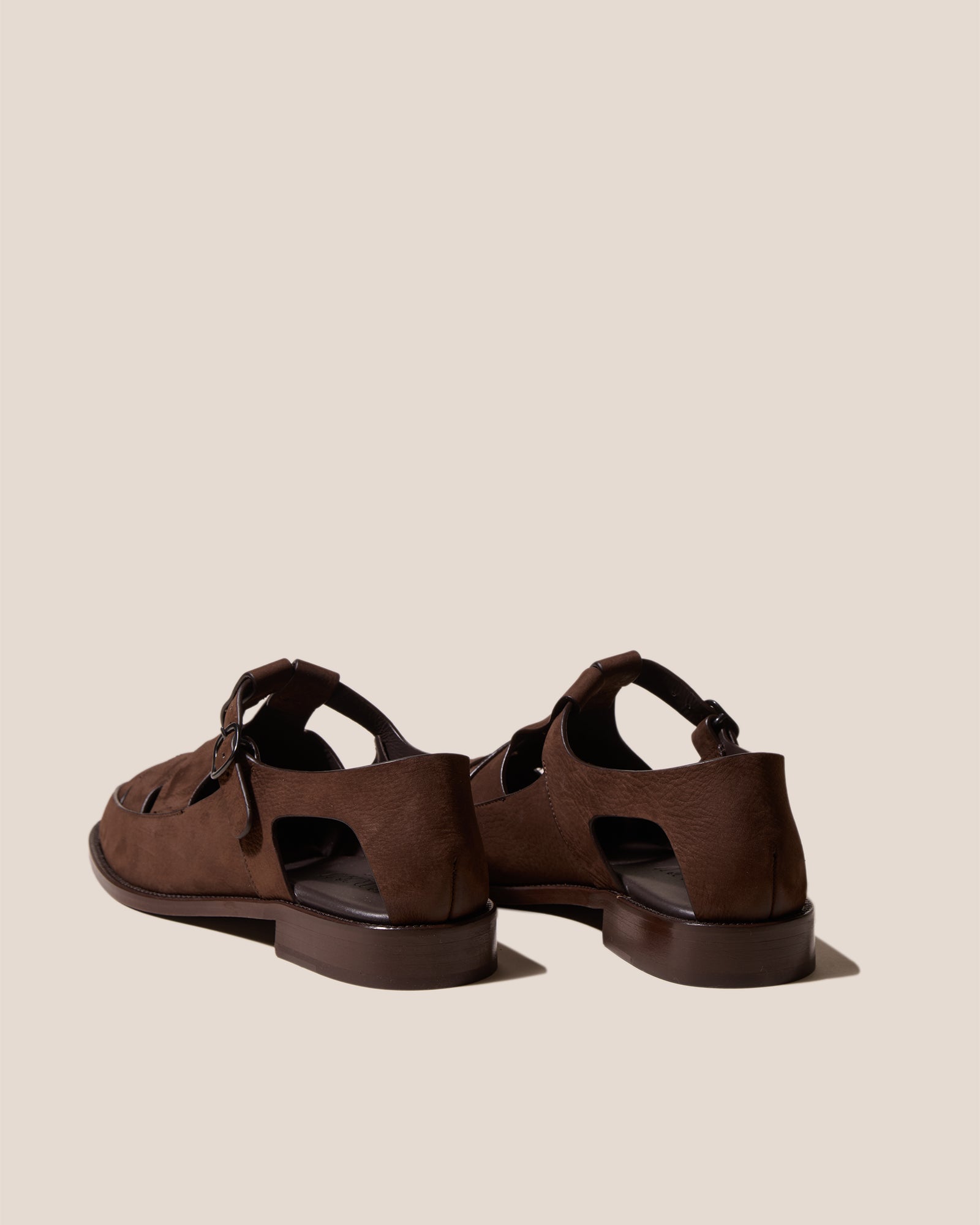 BESSO NUBUCK - Woven T-bar Sandal - Hereu online