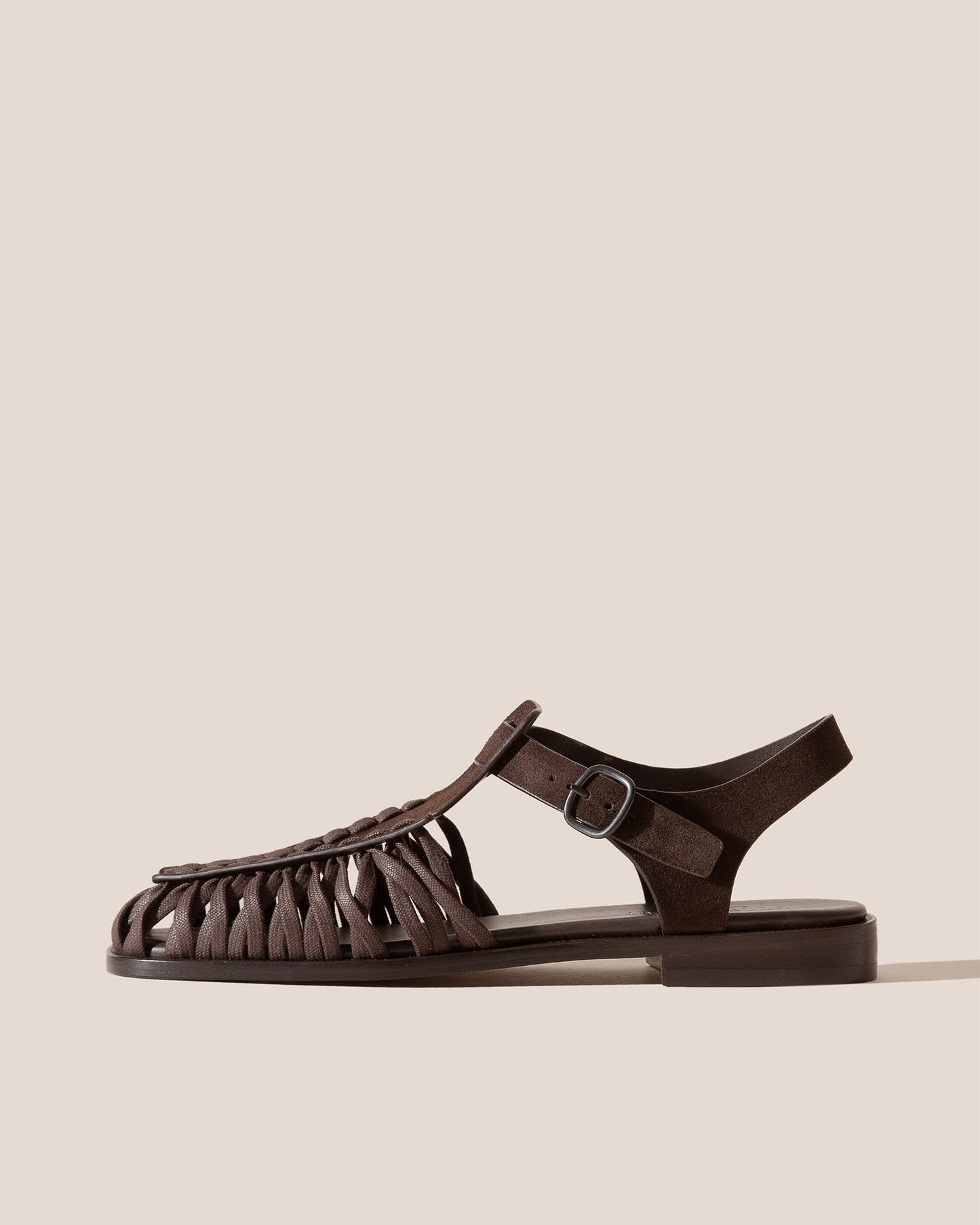 ALARO SUEDE - Square-Toe T-bar Sandal - Hereu outlet