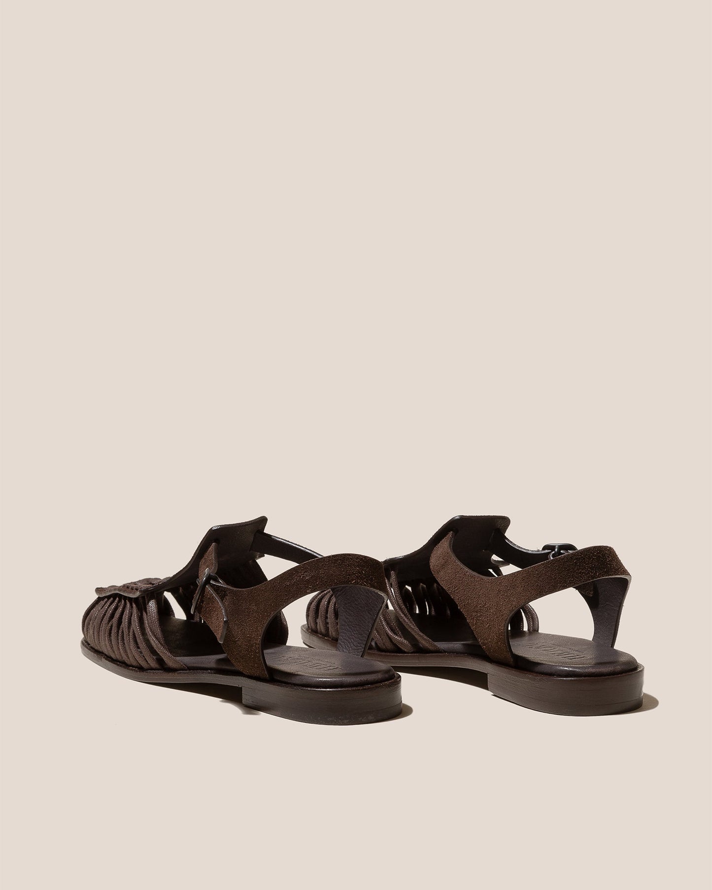 ALARO SUEDE - Square-Toe T-bar Sandal - Hereu outlet
