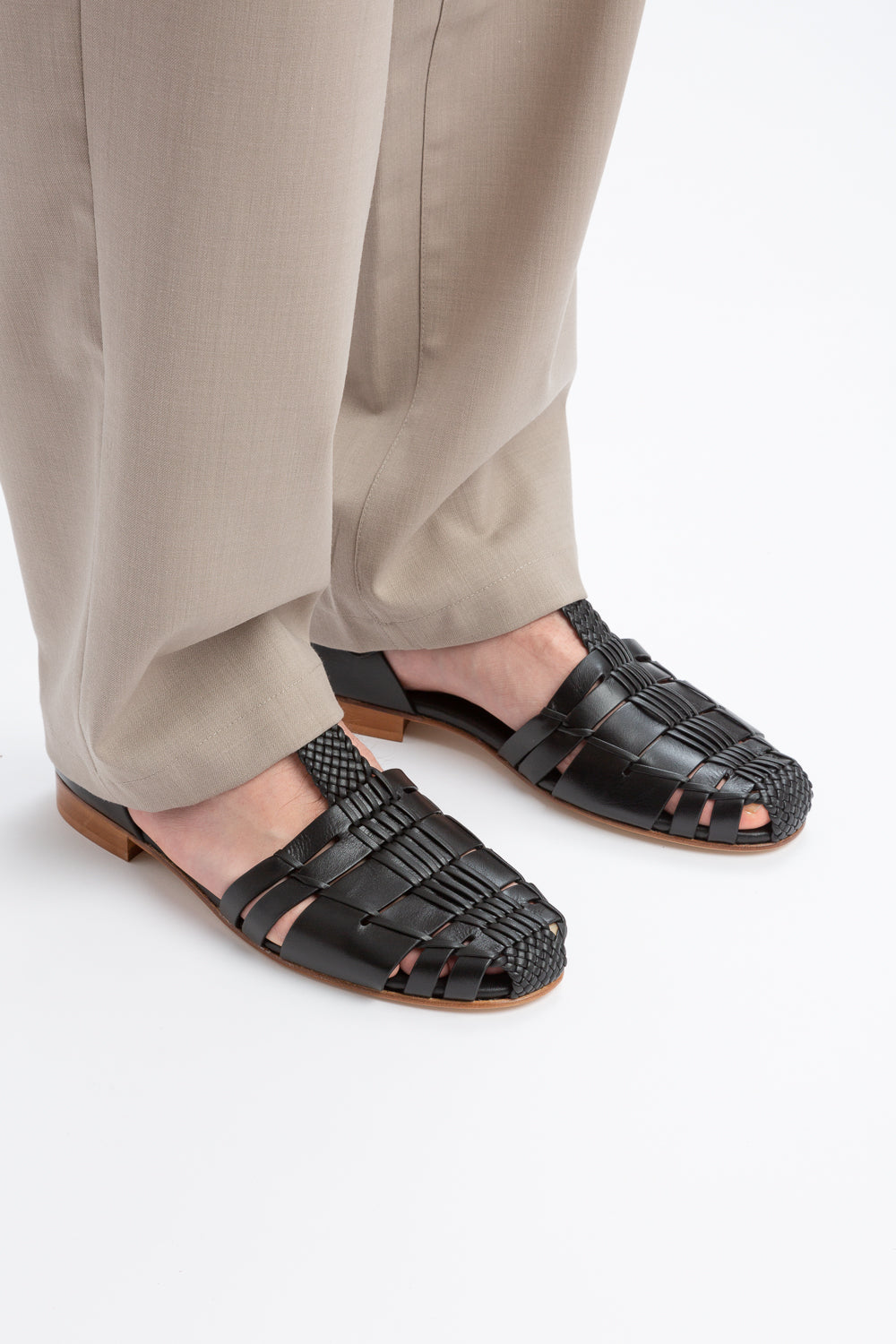 VEDRA - Round-Toe Soft Fisherman Sandal - Hereu for sale