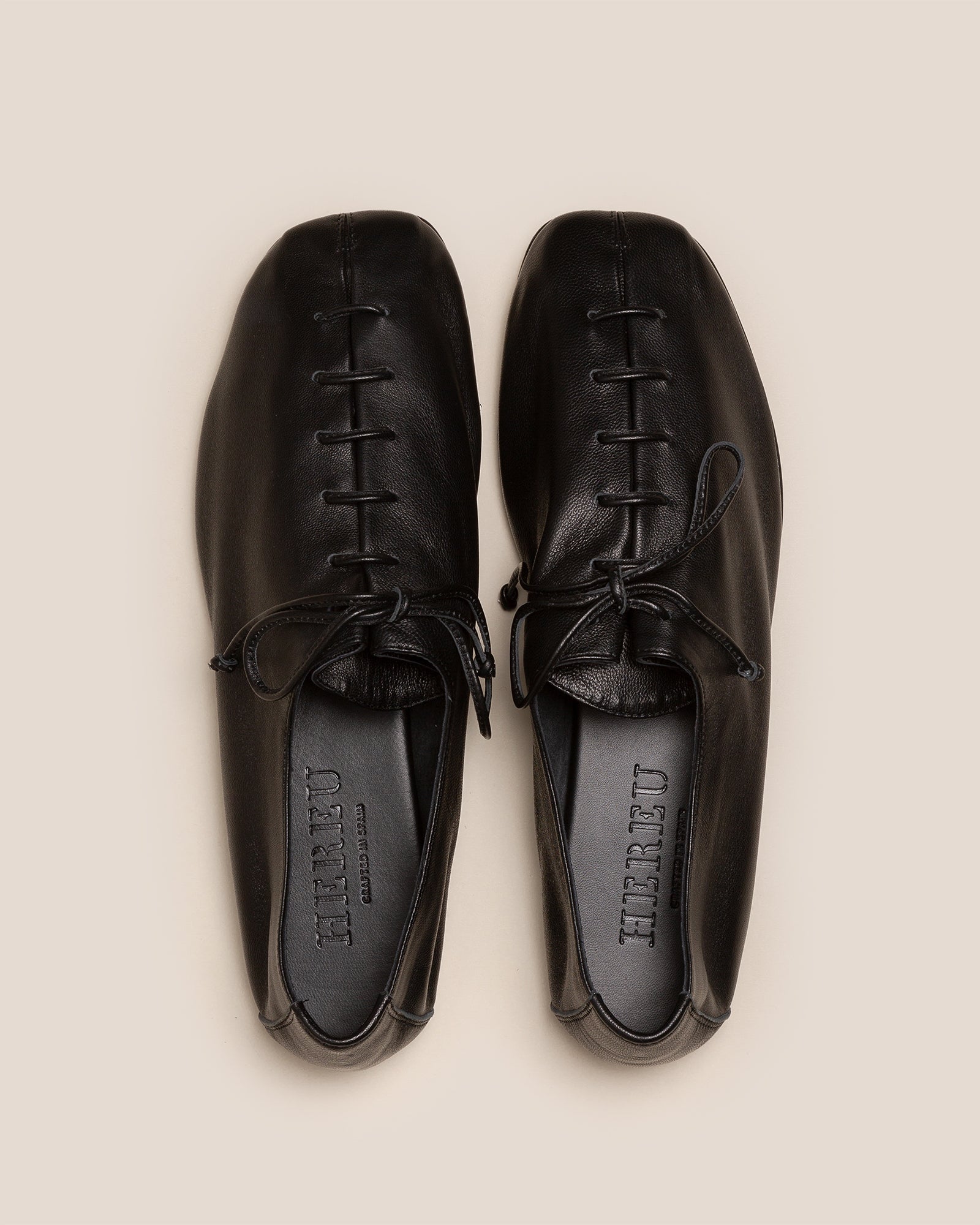 PLEGADA SHINY - Deconstructed Lace-up Shoe - Hereu US