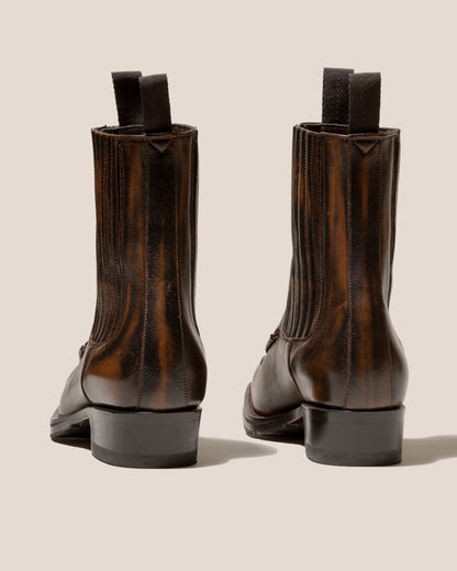 AGULLA - Square-Toe Braided Detail Chelsea Boot - Hereu US