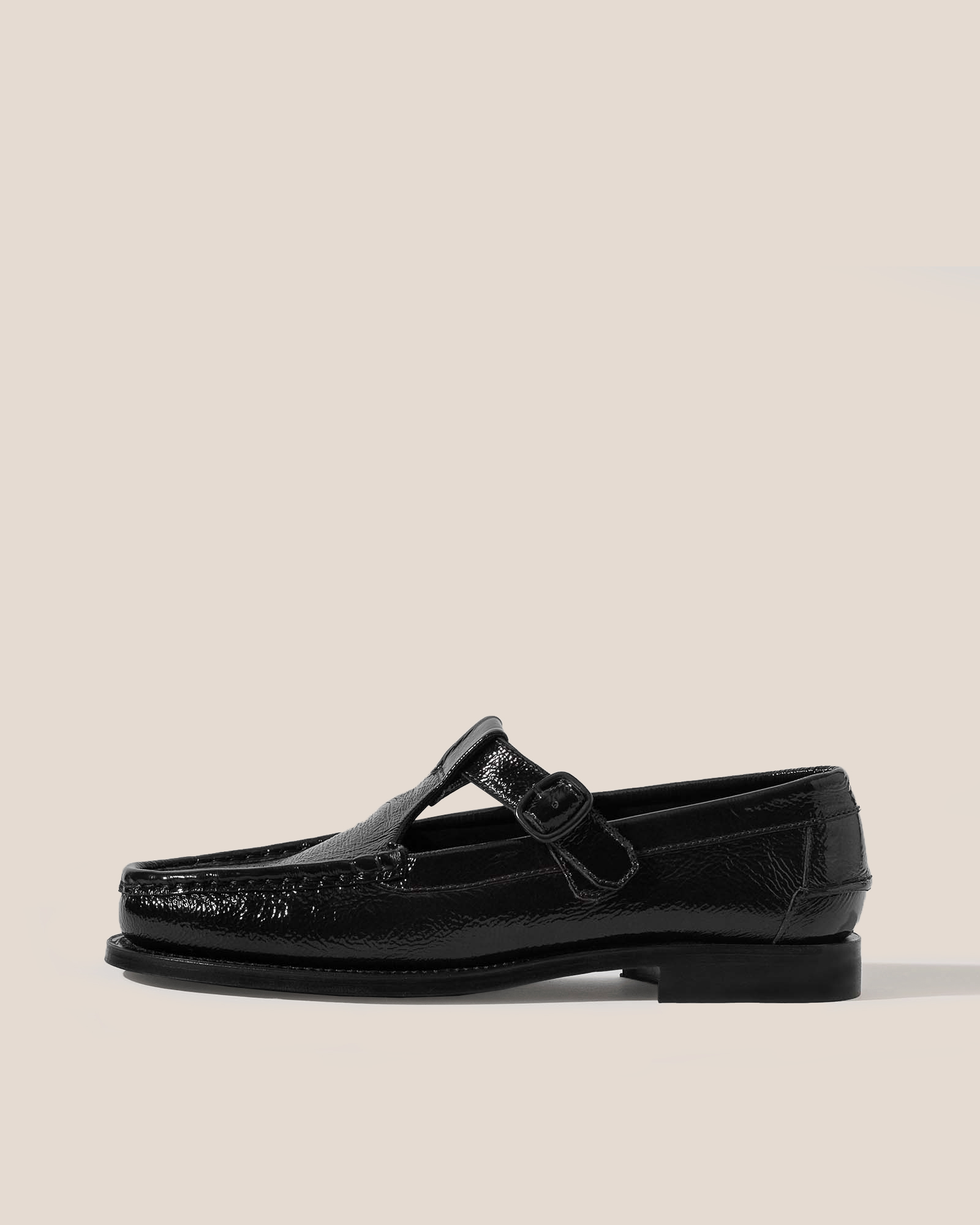 ALBER CRINKLED GLOSSY - T-bar Loafer - Hereu near me