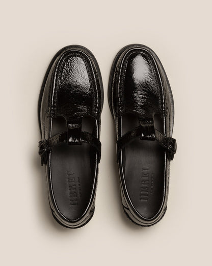 ALBER CRINKLED GLOSSY - T-bar Loafer - Hereu near me