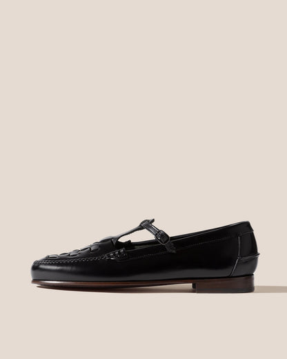 MAQUEDA - Interwoven T-Bar Loafer - Hereu sale