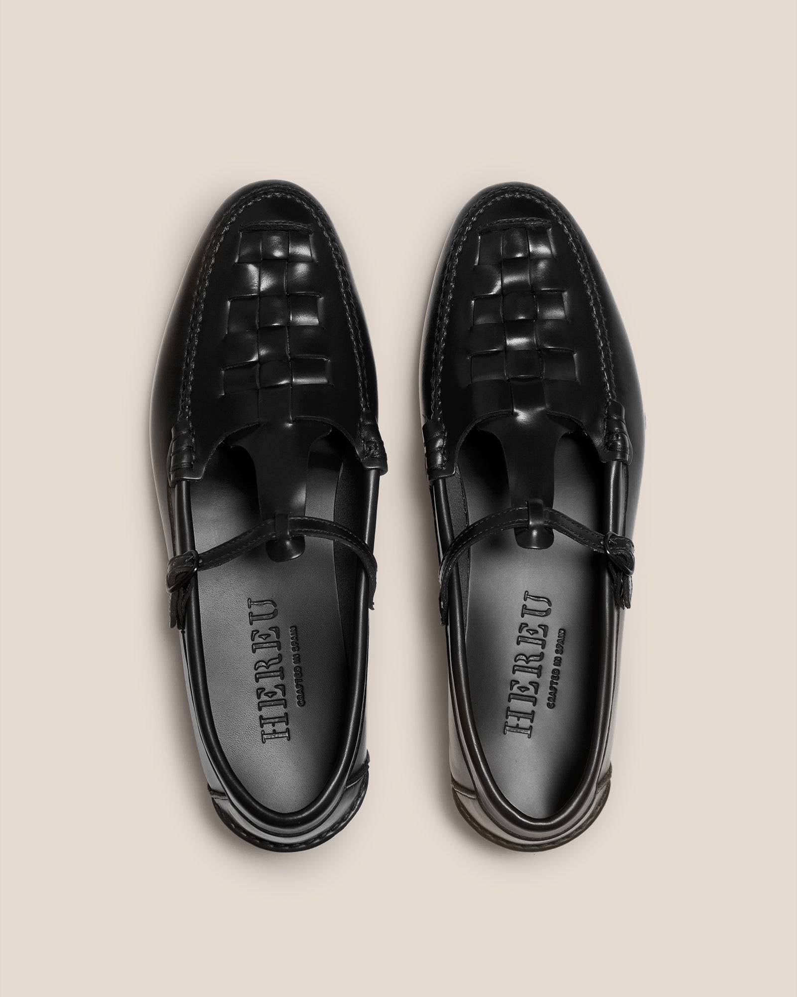 MAQUEDA - Interwoven T-Bar Loafer - Hereu sale