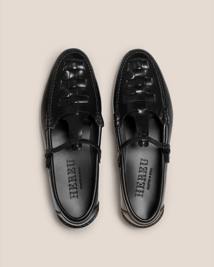 MAQUEDA - Interwoven T-Bar Loafer - Hereu sale