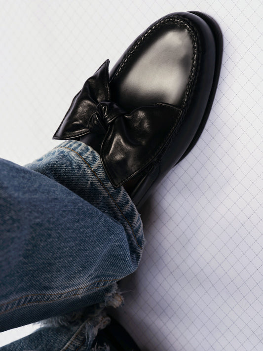 CORBATI - Bow-Detail Slip-On Loafer - Hereu US
