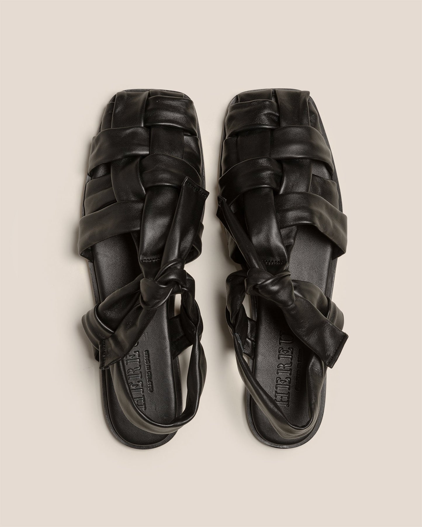 BENA - Interwoven Knotted T-bar Sandal - Hereu online