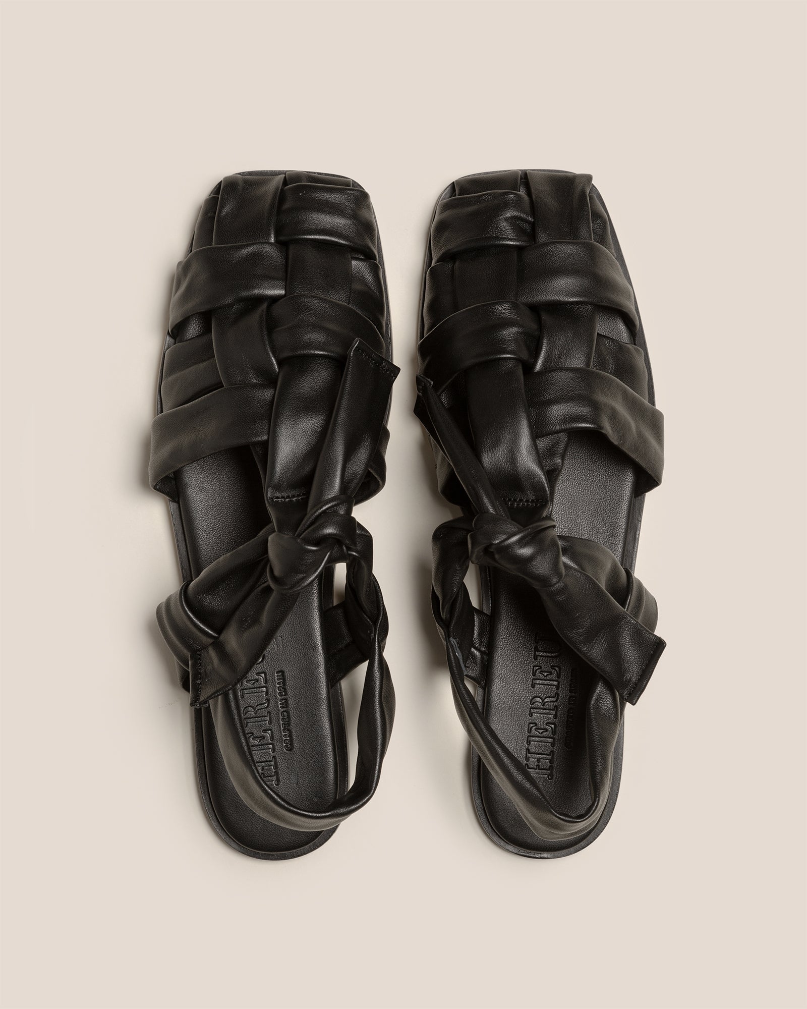 BENA - Interwoven Knotted T-bar Sandal - Hereu online