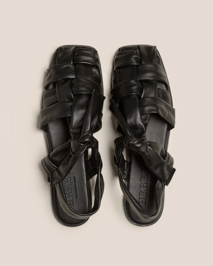 BENA - Interwoven Knotted T-bar Sandal - Hereu online