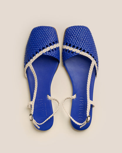 RONDAIA - Woven Asymmetrical Sandal - Hereu for sale