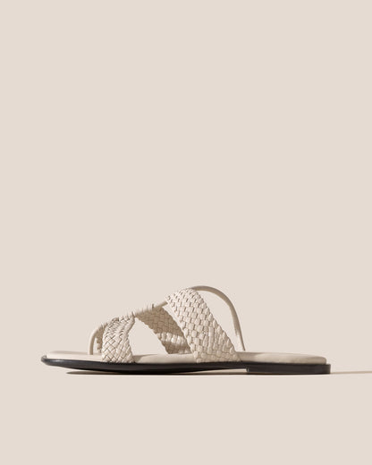 LINA WOVEN - Strappy Toe-Post Sandal - Hereu discount