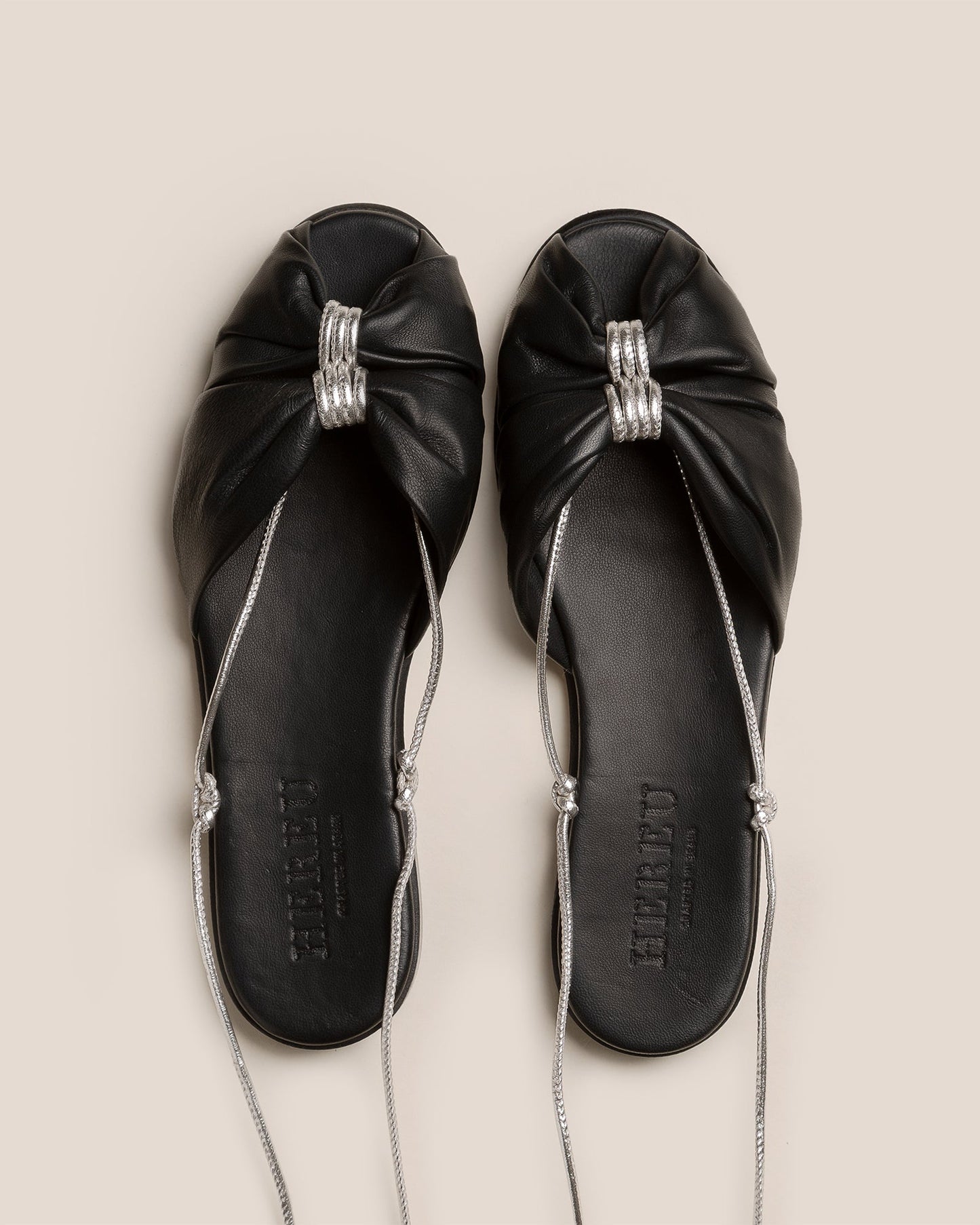 NUAT - Ruched Lace-up Sandal - Hereu online