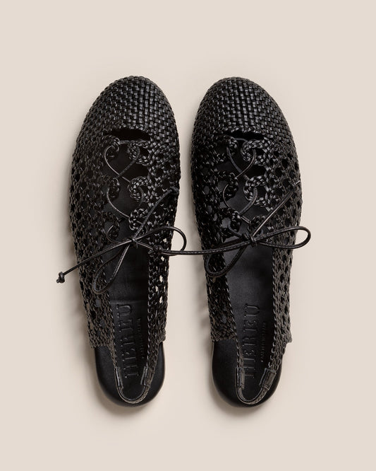 SARDANA - Lace-up Woven Slingback Sandal - Hereu near me